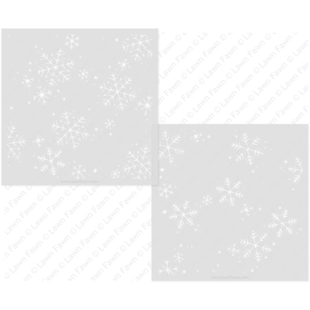 Stencilschablone  Snowflakes 2er Set 6''