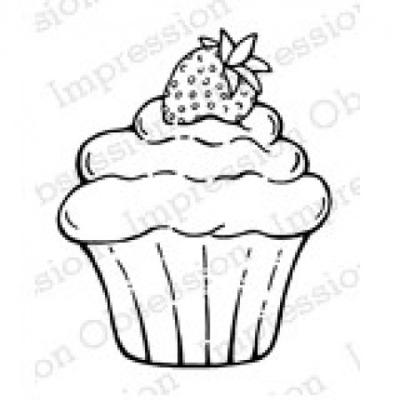 Cupcake mit Erdbeere (Strawberry Cupcake)