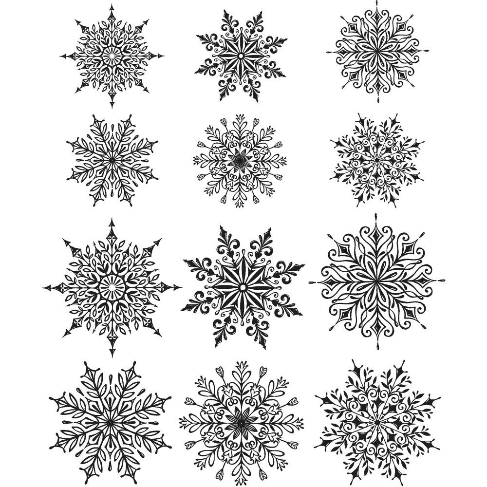 Stempel Mini Swirly Snowflakes (auf EZMount)