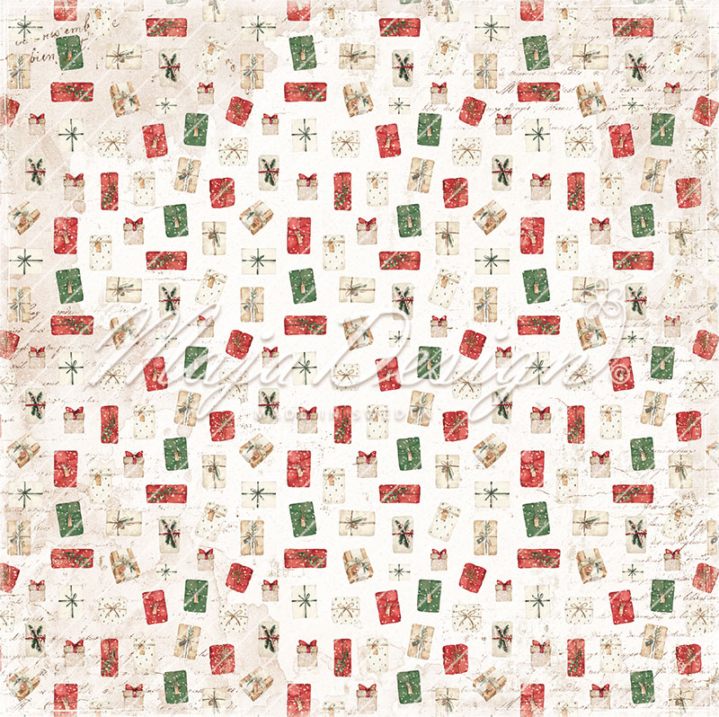 Scrapbooking-Papier Happy Christmas - Presents 12''