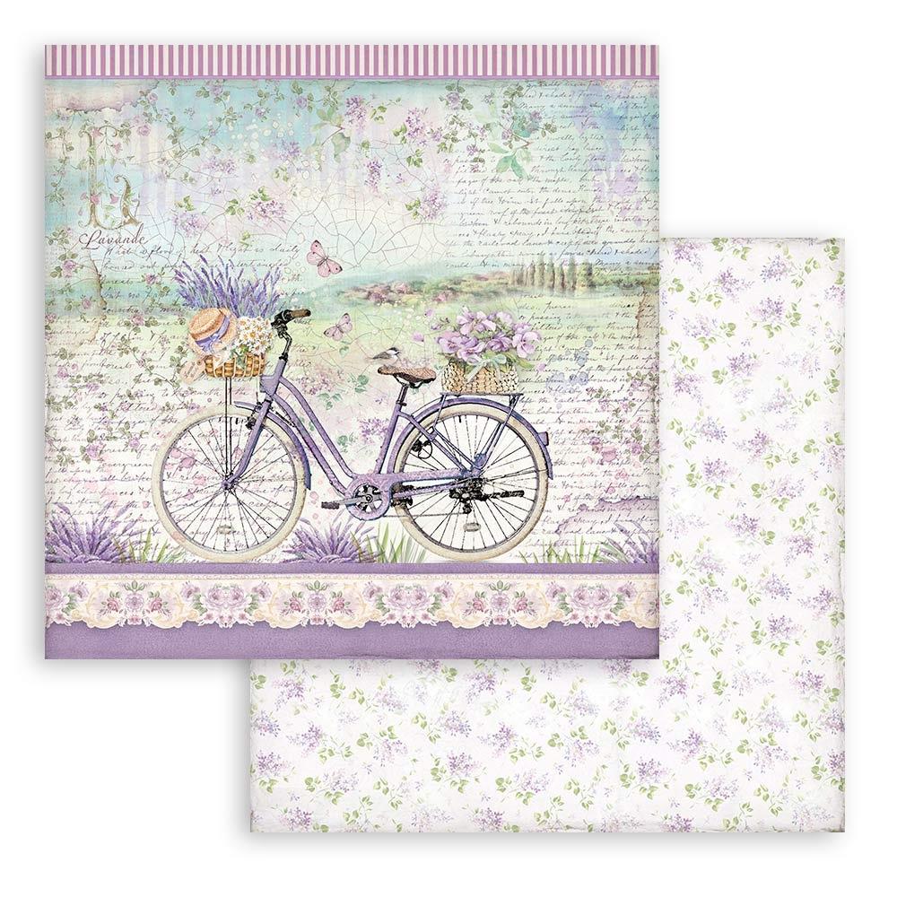 Scrapbooking-Papier Bicycle Provence 12''