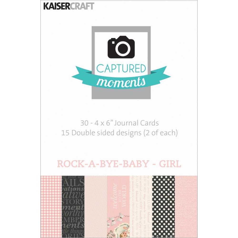 Jounaling Cards Rock-a-Bye-Baby Girl 4 x 6"