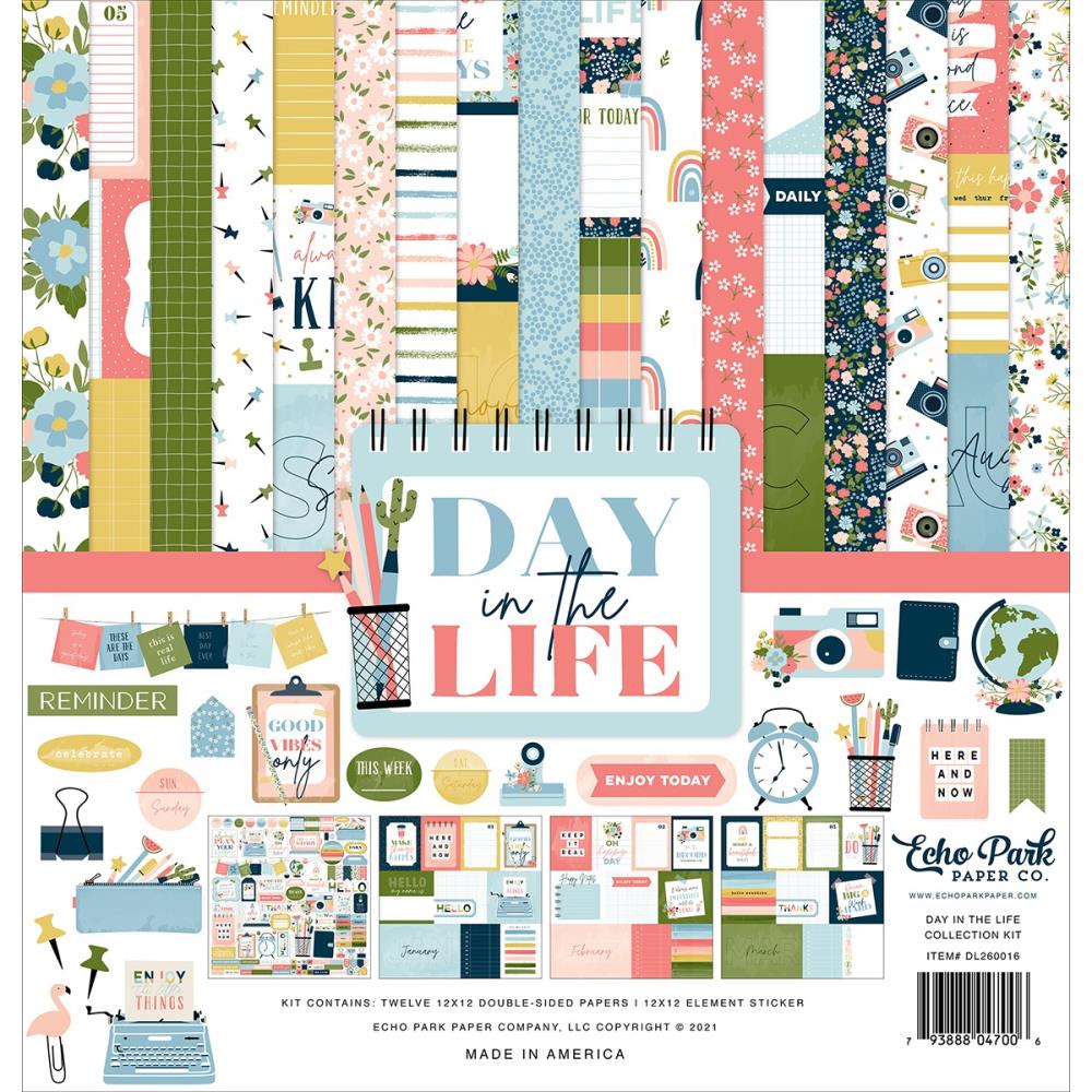 Scrapbooking-Papier Day in the Life Kollektion 12''  