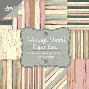Scrapbooking-Block Vintage Wood 12" x 12"