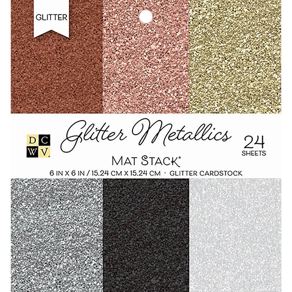 Scrapbooking-Block Glitter Metallics 6x6"