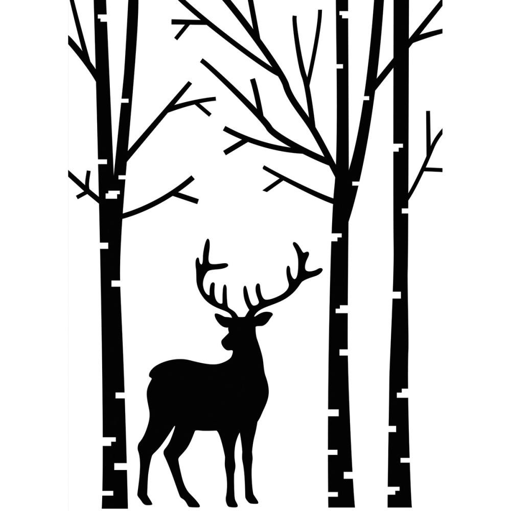 Prägeschablone Deer In Forest