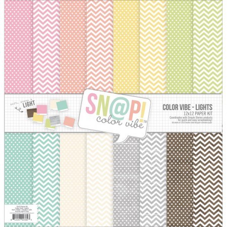 Paper Pack 12x12" Sn@p! Lights Color Vibe
