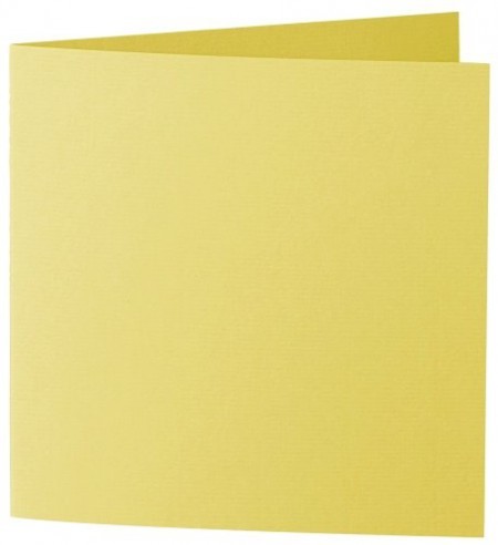 Karten/Couvert 5er Set quadratisch klein Gelb