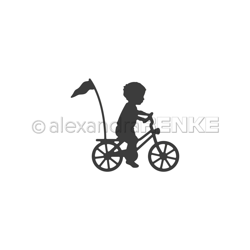Stanzschablone "Die 'Kind auf Fahrrad'"