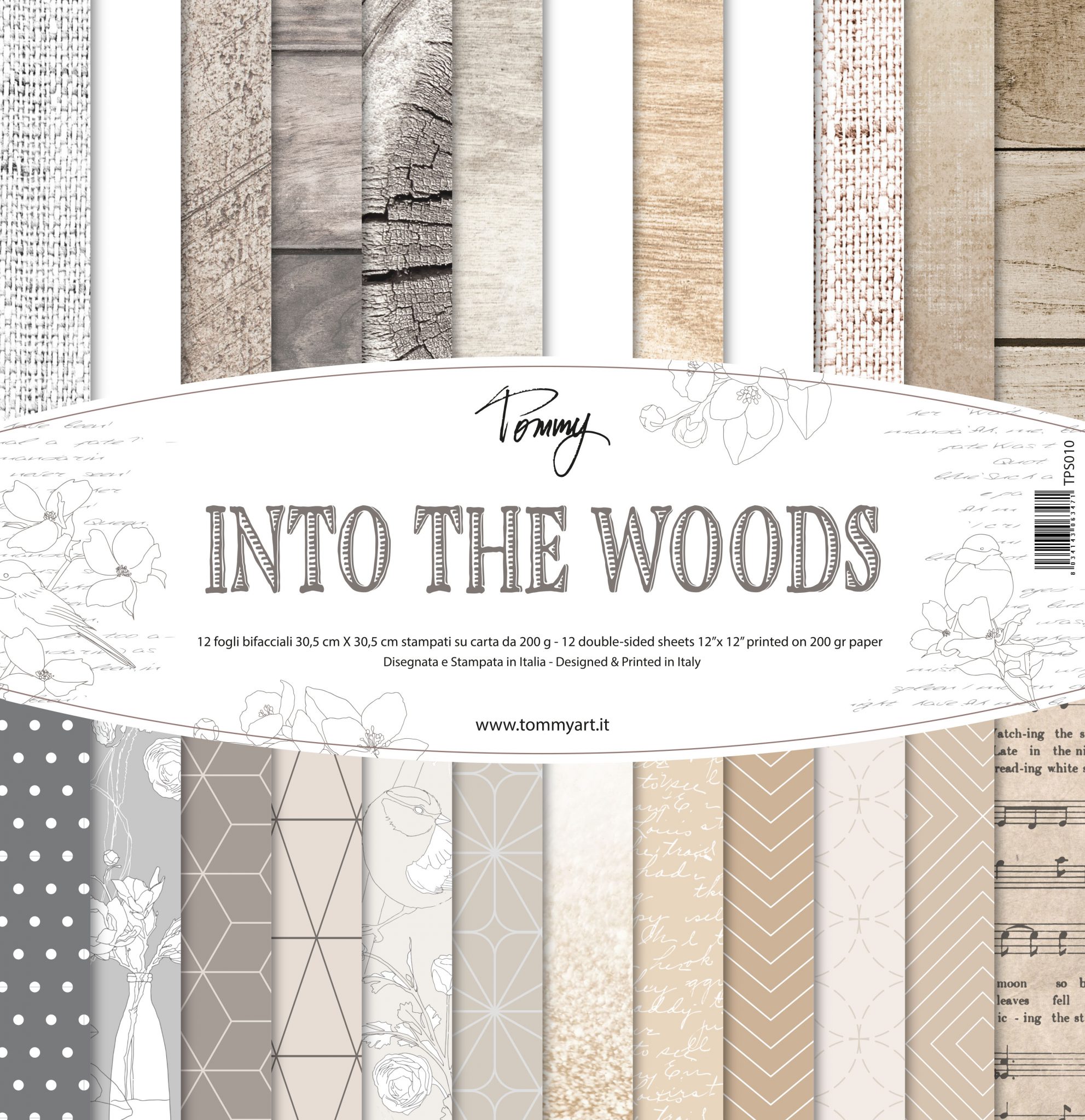 Scrapbooking-Papier 'Into the Wood' Set 12''