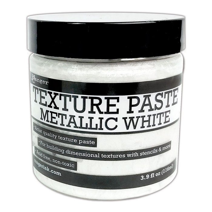 Texturpaste metallic white
