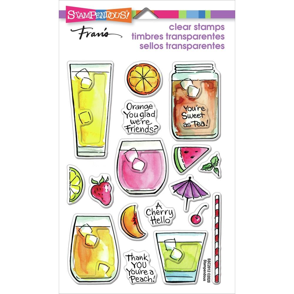 Clear Stamp Fruity Drinks