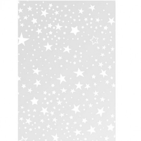 Transparentpapier A4, weisse Sterne
