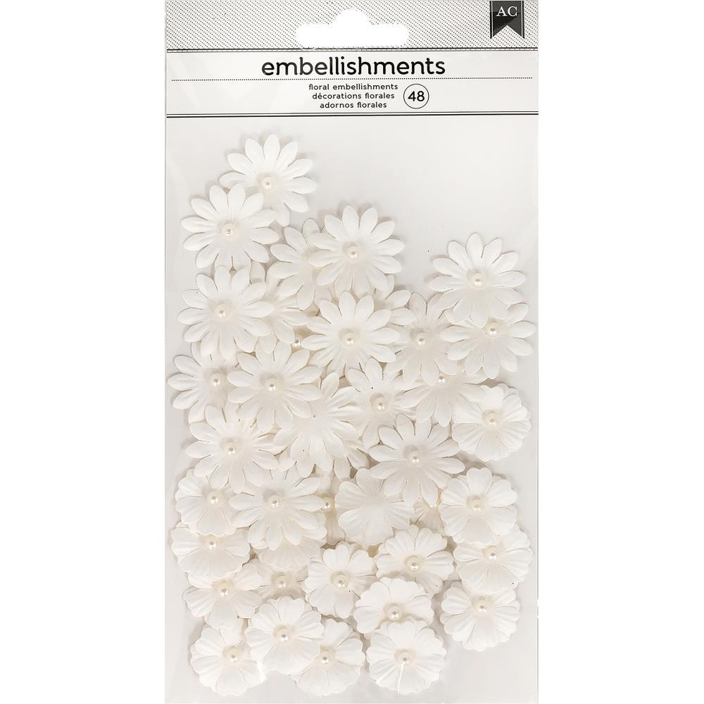 Assortiertee Blumen Off White