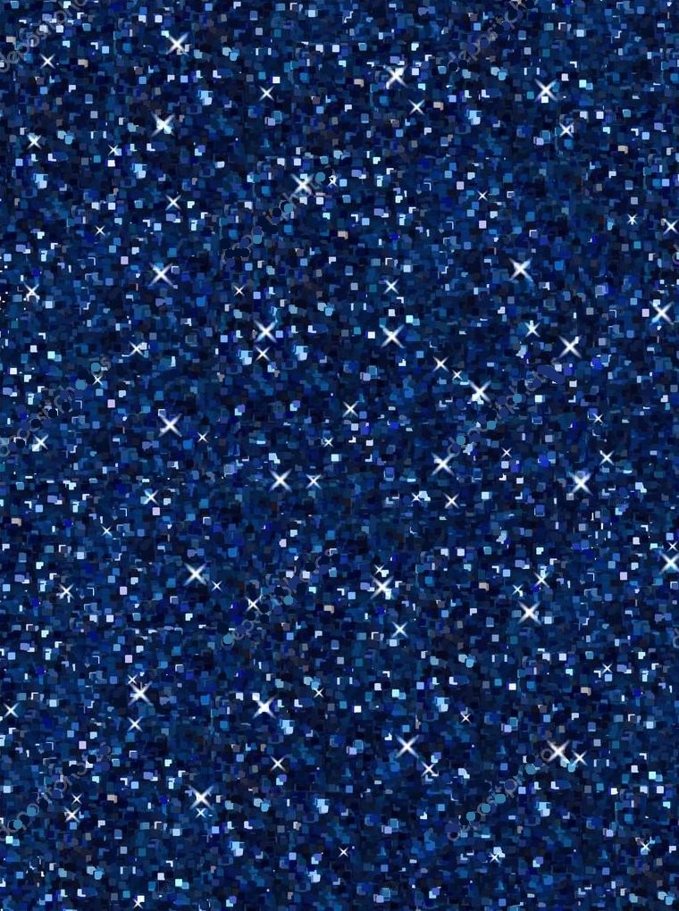 Glitterkarton blau A4