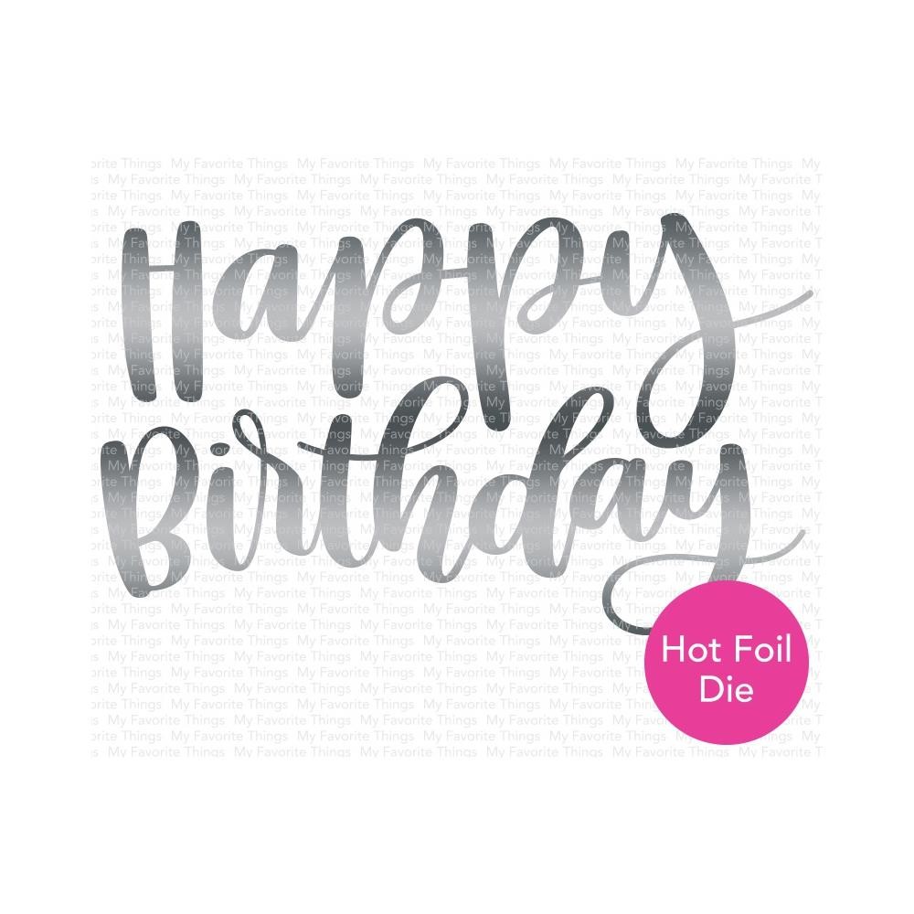 Foil Stamp Die Happy Birthday
