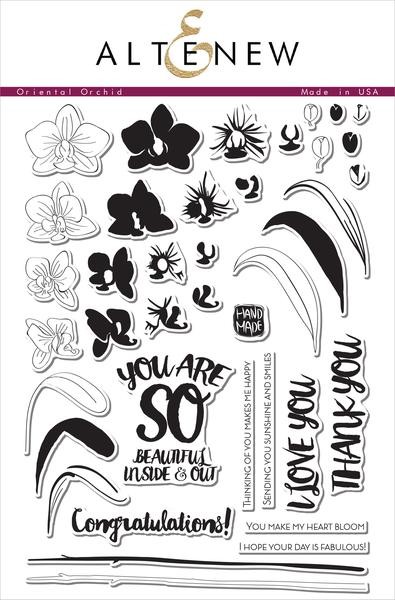 Clear Stamp Oriental Orchid