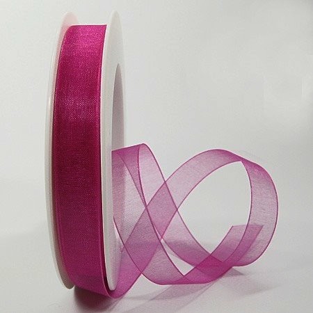 Organzaband violett Rolle / 6 mm