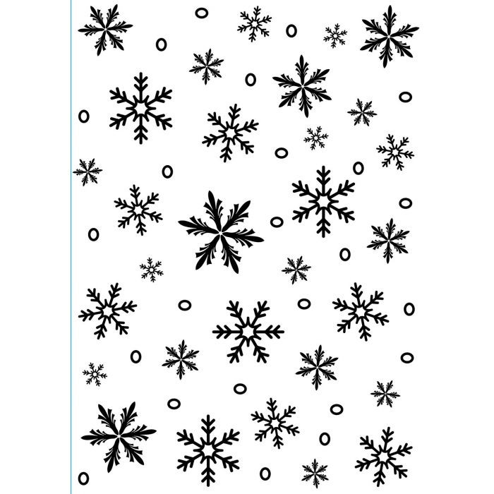 Prägeschablone Snowflake Background