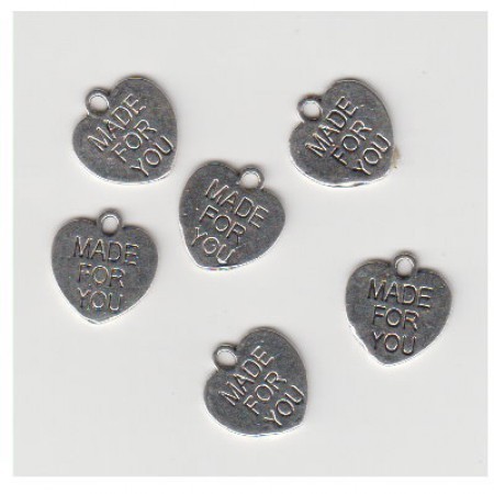 Box of Charms No. 06 Herzen MADE FOR YOU silber
