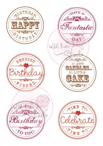 Clear Stamps Birthday Circles