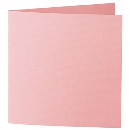 Karten/Couvert 5er Set quadratisch klein Pink
