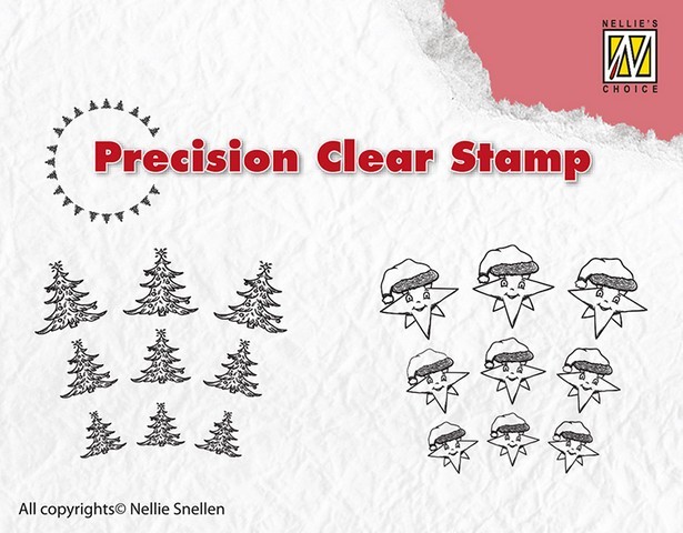 Clear Stamp Precision Christmas Tree - Star