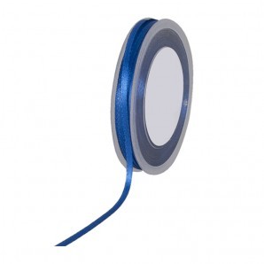 1 Rolle Satinband blau 3 mm