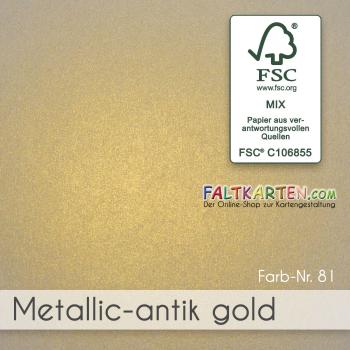 Tonpapier 'metallic antik gold' A4 125g 