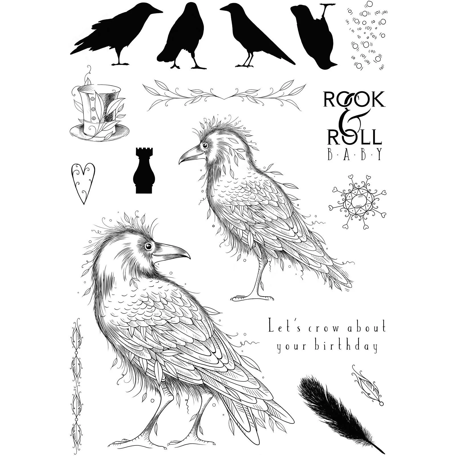 Clear Stamps Rook & Roll