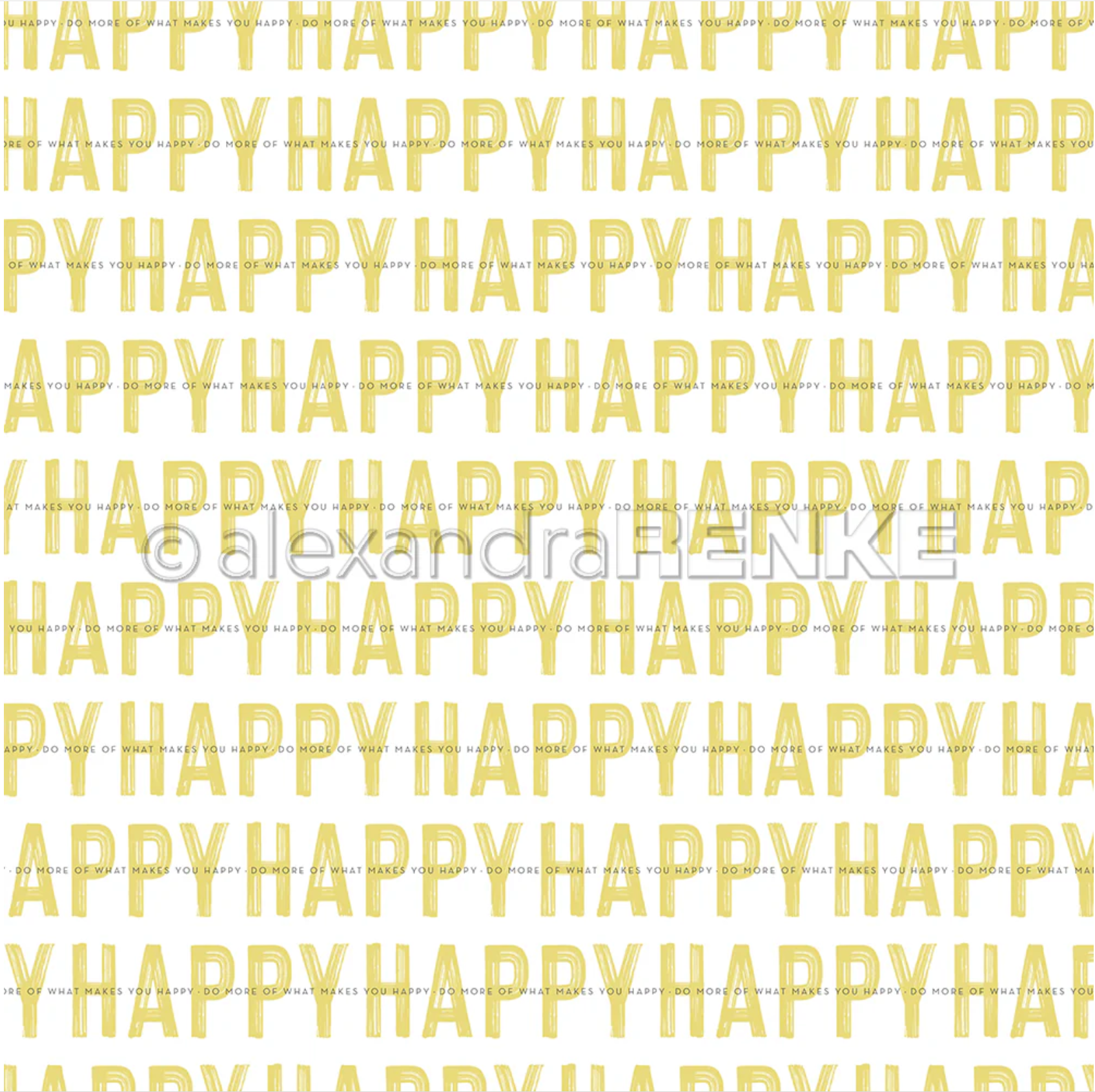 Scrapbooking-Papier 'Happy Typo Streifen'
