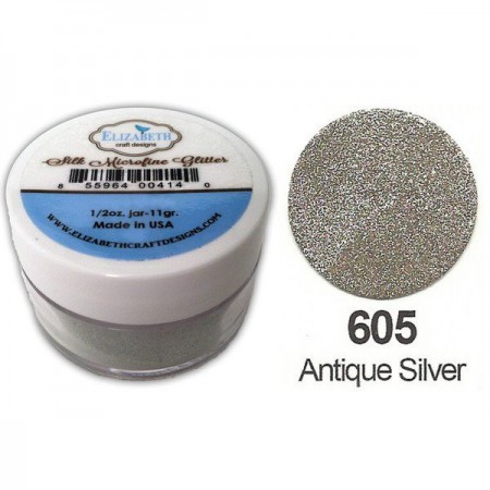 Microfine Glitterpulver Antique Silver