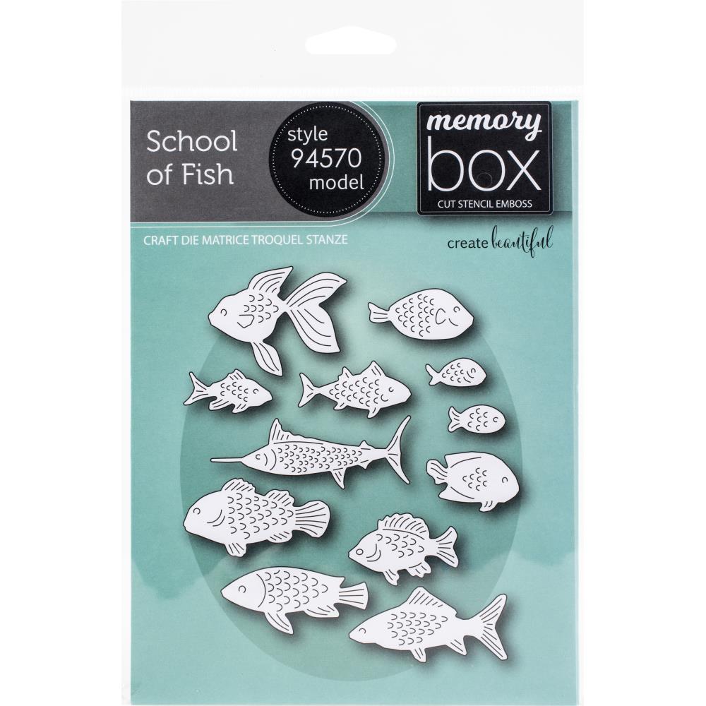 Stanzschablone School of Fish