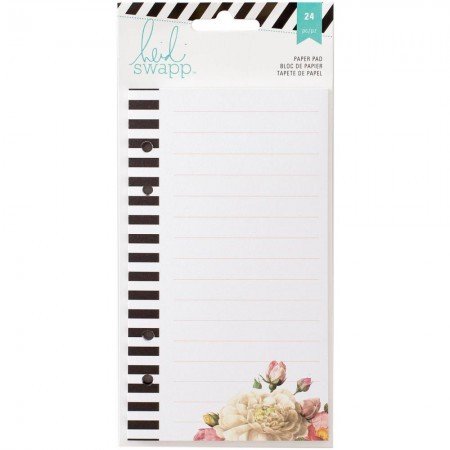 Paper-Pad Memory Planner Floral List