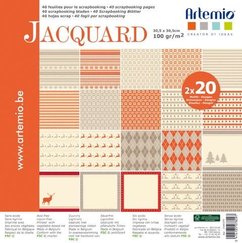 Scrapbooking-Block Jaquard 12 x 12"