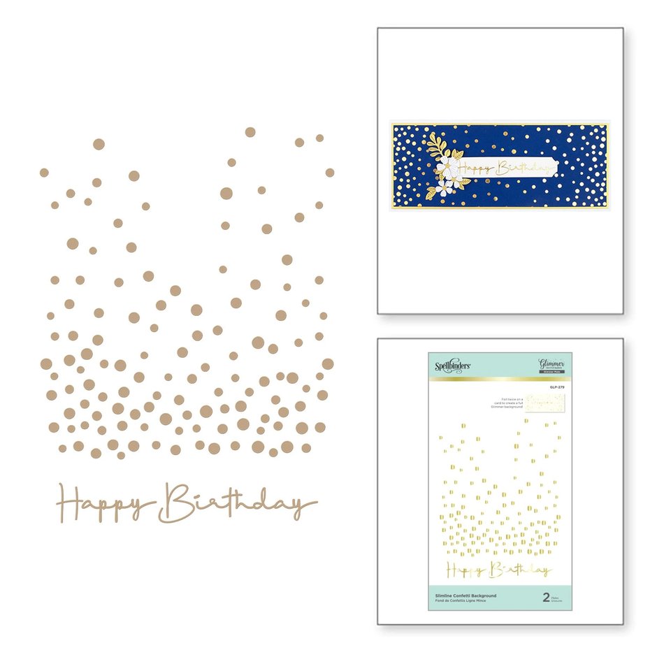 Hot Foil Prägeschablone 'Slimline Confetti Background'