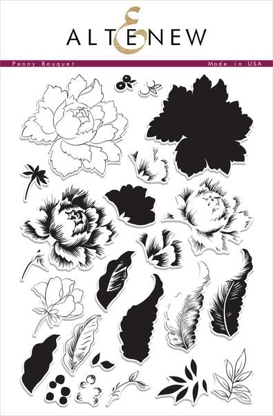 Clear Stamp Peony Bouquet