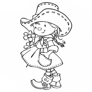 Clear Stamp Sweet Cowgirl