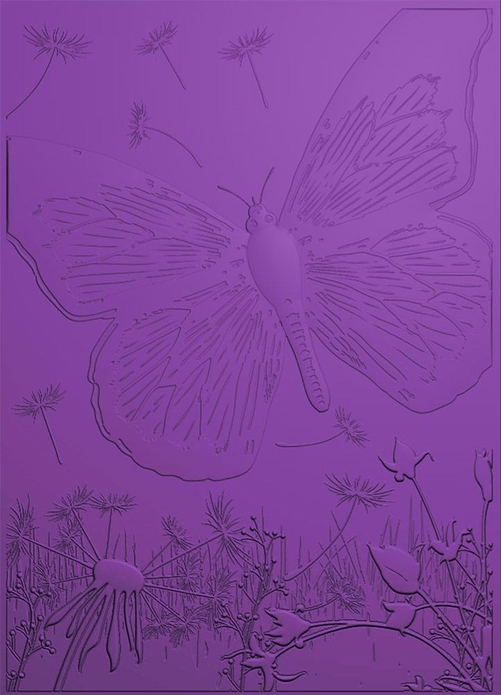 Prägeschablon 5x7""Grande Butterfly"