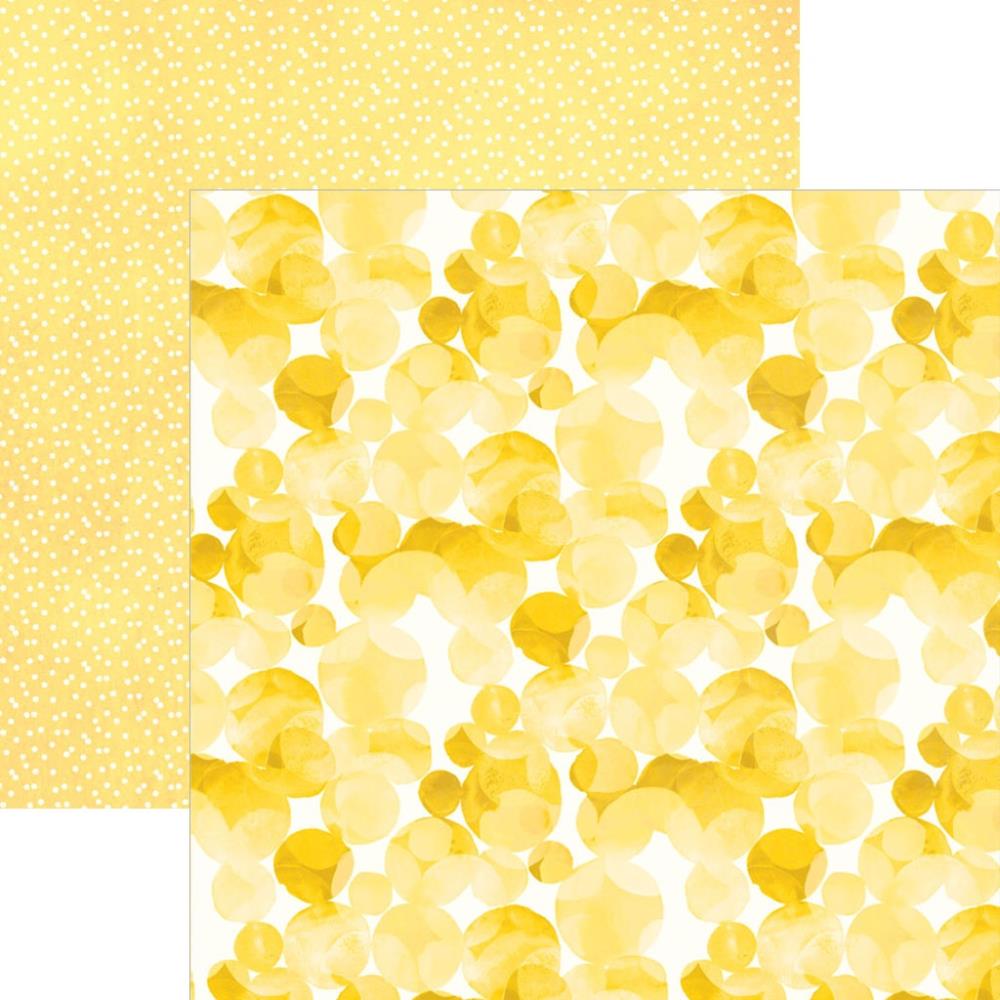 Scrapbooking-Papier 'Watercolor Polka Dots Yellow'