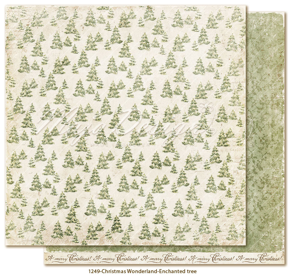 Scrapbooking-Papier Christmas Wonderland 'Enchanted tree'