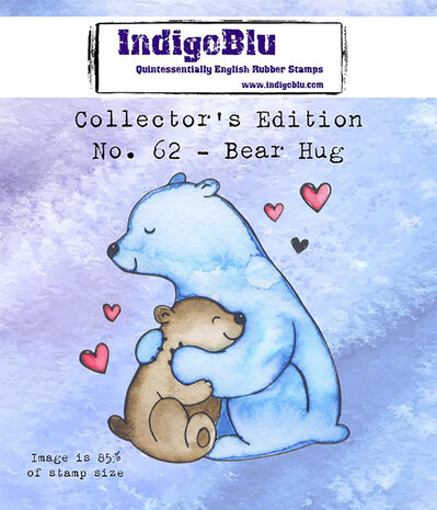 IndigoBlu Cling Mounted Stamp Bear Hug Collector's Edition No.62