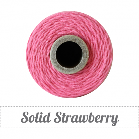 1 Rolle Twine Solid Strawberry