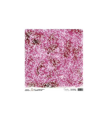 Mini Scrapbooking-Papier Dark Pink Foilage 6 x 6"