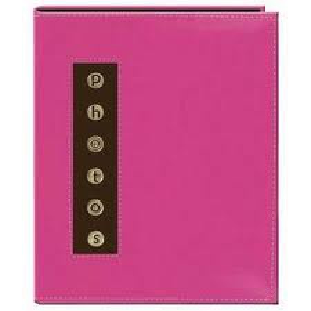 Kunstlederalbum 4 x 6" pink