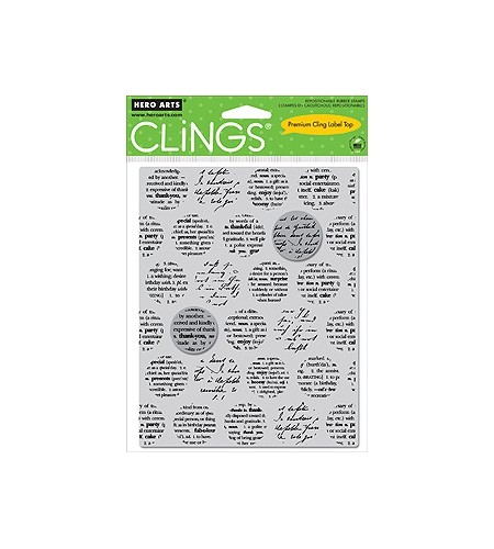 Cling Word Pops