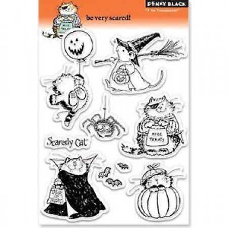 Clear Stamp Set be very scared!