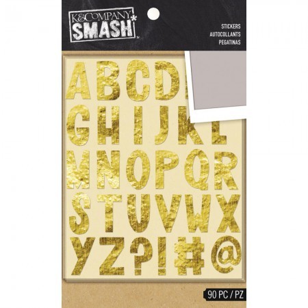 SMASH Alphabeth Stickers Gold