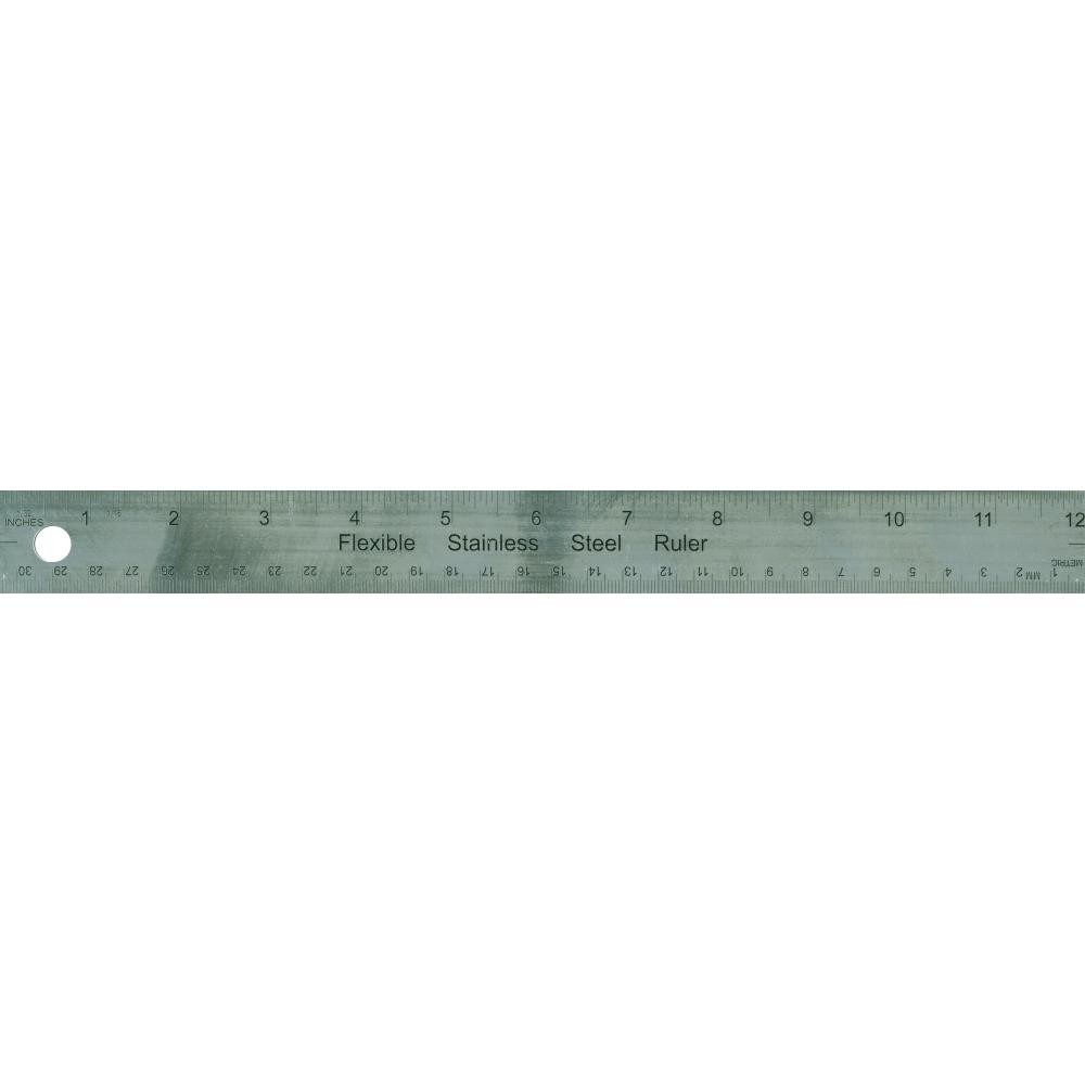 Flexibler Metallmassstab cm / inch