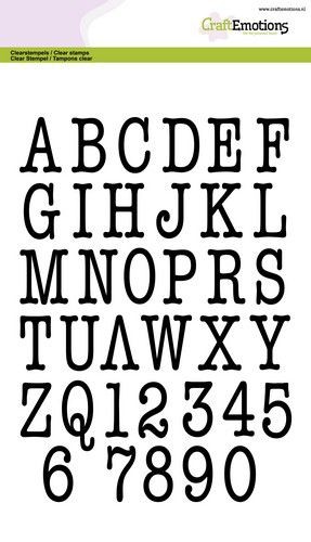 Clear Stamp Alphabet typewriter Grossbuchstaben